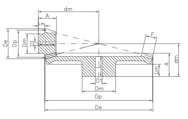 Coppie coniche – Polichetone (PK)(S-Shock) – Rapporto 1:4 Coppie coniche – Polichetone (PK)(S-Shock) – Rapporto 1:4