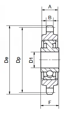 Pignoni tendicatena – Nylon Pignoni tendicatena – Nylon