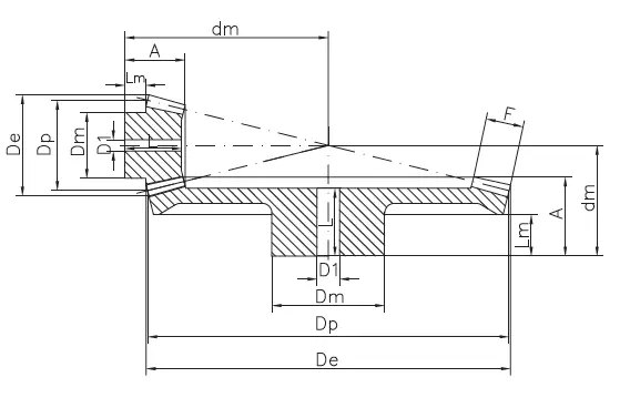 Bevel Gears – Nylon Food Application (S-Torque) – Ratio 1:4