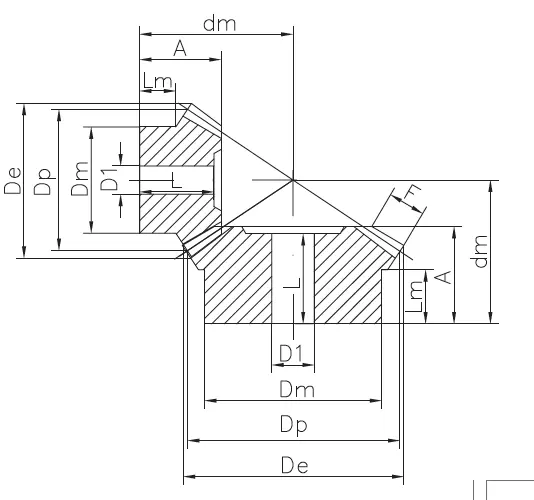 Bevel Gears – Nylon (S-Torque) – Ratio 1:1.5 Bevel Gears – Nylon (S-Torque) – Ratio 1:1.5