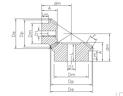 Bevel Gears – Polyketone (PK)(S-Shock) – Ratio 1:2 Bevel Gears – Polyketone (PK)(S-Shock) – Ratio 1:2