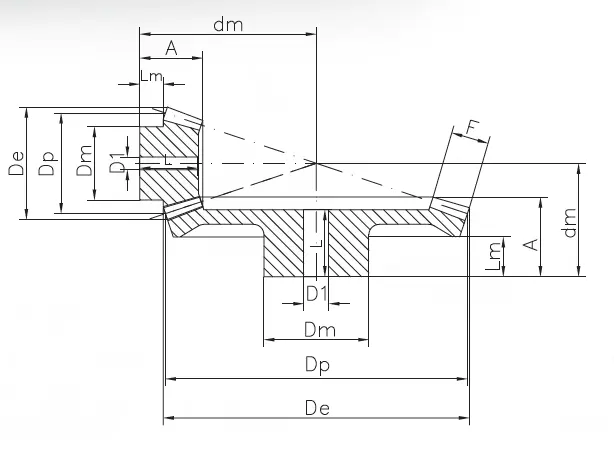 Bevel Gears – Polyketone (PK)(S-Shock) – Ratio 1:3 Bevel Gears – Polyketone (PK)(S-Shock) – Ratio 1:3