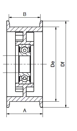 Pulleys – Belt tightener pulleys – PTGP – Nylon Pulleys – Belt tightener pulleys – PTGP – Nylon