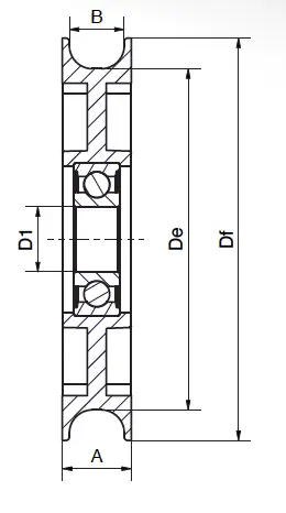 Pulleys – Belt tightener pulleys – PTGR – Nylon Pulleys – Belt tightener pulleys – PTGR – Nylon