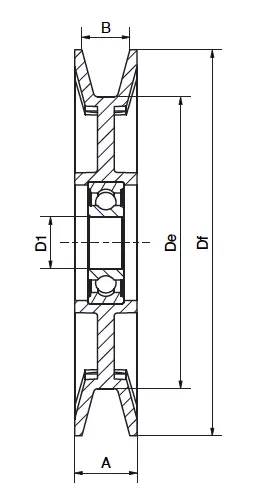 Pulleys – Belt tightener pulleys – PTGT – Nylon Pulleys – Belt tightener pulleys – PTGT – Nylon
